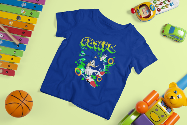 Sonic the Hedgehog T-Shirt for Kids – Fast and Fun Design - Image 3