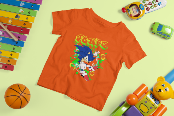 Sonic the Hedgehog T-Shirt for Kids – Fast and Fun Design - Image 4
