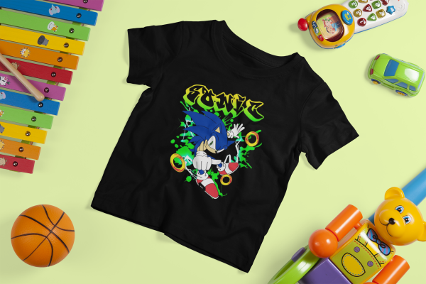 Sonic the Hedgehog T-Shirt for Kids – Fast and Fun Design