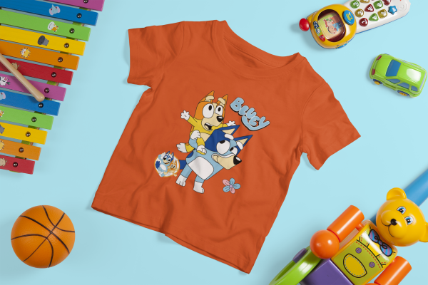 Bluey T-Shirt for Kids – Fun and Colorful Cartoon Design - Image 3