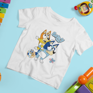 Bluey T-Shirt for Kids – Fun and Colorful Cartoon Design