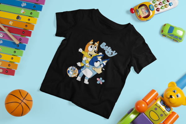 Bluey T-Shirt for Kids – Fun and Colorful Cartoon Design - Image 4