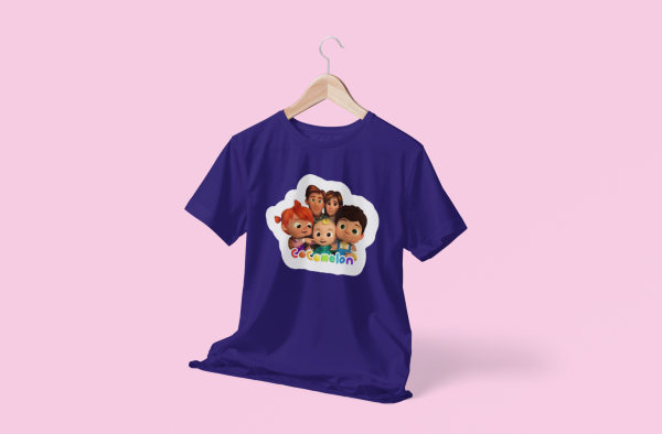 CoComelon Family Characters Cotton T-Shirt - Image 4