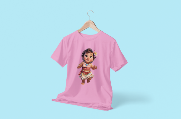 Moana Baby Character Cotton T-Shirt Design - Image 2