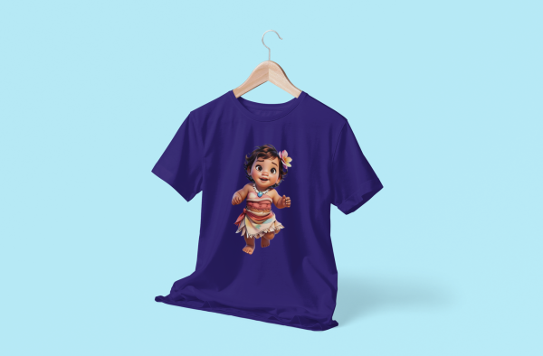 Moana Baby Character Cotton T-Shirt Design - Image 3