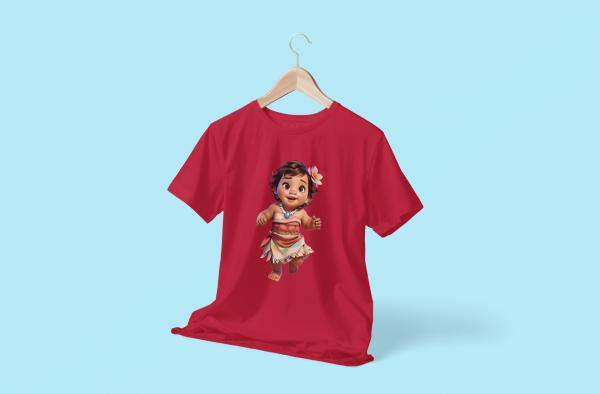 Moana Baby Character Cotton T-Shirt Design - Image 4