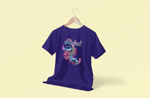 Aloha From Stitch! Kids T-Shirt – Colorful Lilo & Stitch Graphic Design - Image 2