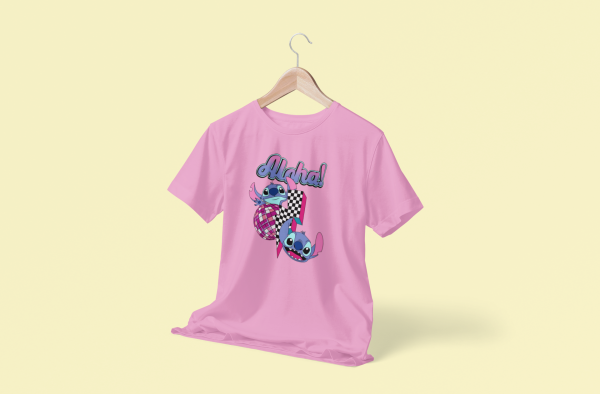 Aloha From Stitch! Kids T-Shirt – Colorful Lilo & Stitch Graphic Design - Image 3