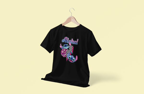 Aloha From Stitch! Kids T-Shirt – Colorful Lilo & Stitch Graphic Design - Image 4