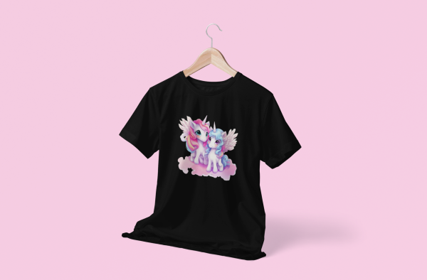 Unicorn With Wings Colorful Design Kids T-Shirt
