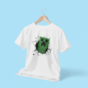 Minecraft 3D T-Shirt Design For Kids