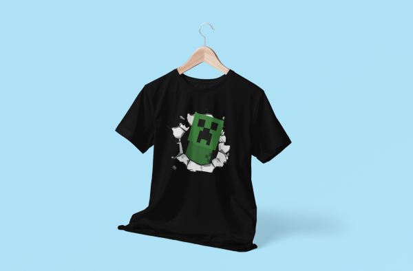 Minecraft 3D T-Shirt Design For Kids - Image 2