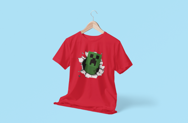 Minecraft 3D T-Shirt Design For Kids - Image 3