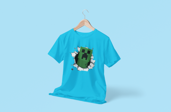 Minecraft 3D T-Shirt Design For Kids - Image 4